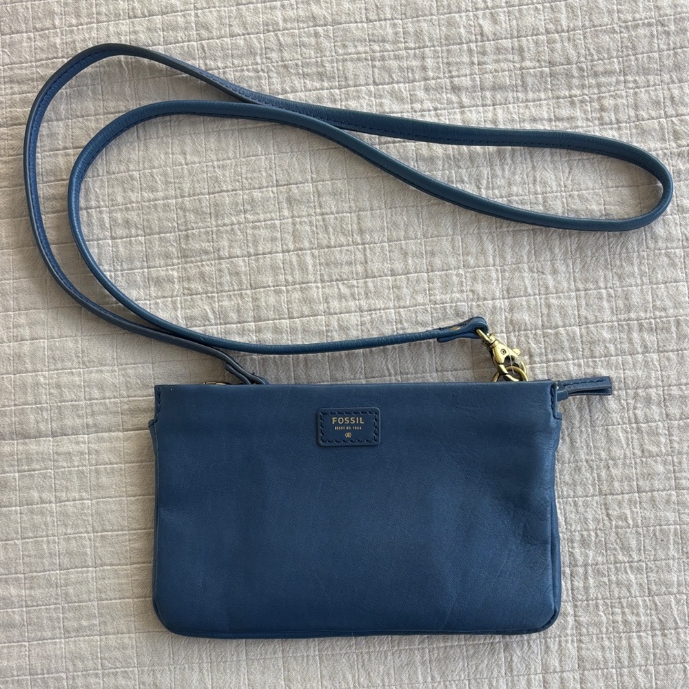 Fossil Navy Crossbody Bag
